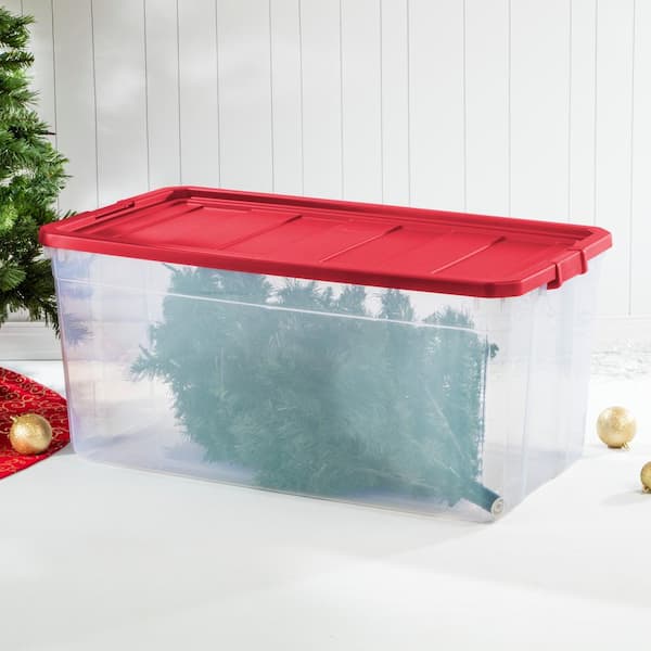 https://images.thdstatic.com/productImages/071d5a24-e7fe-48b7-a16b-f98eab49ad41/svn/clear-base-with-red-lid-sterilite-storage-bins-14796603-31_600.jpg
