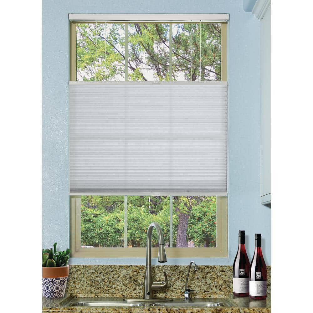 Simply White Cordless Top Down Bottom Up Light Filtering Single Cellular Sh