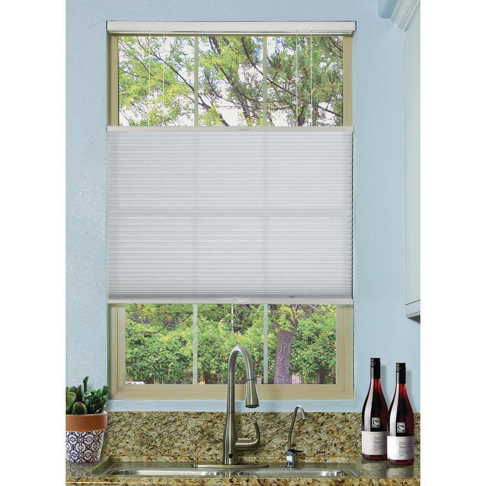 Simply White Cordless Top Down Bottom Up Light Filtering Single Cellular Sh