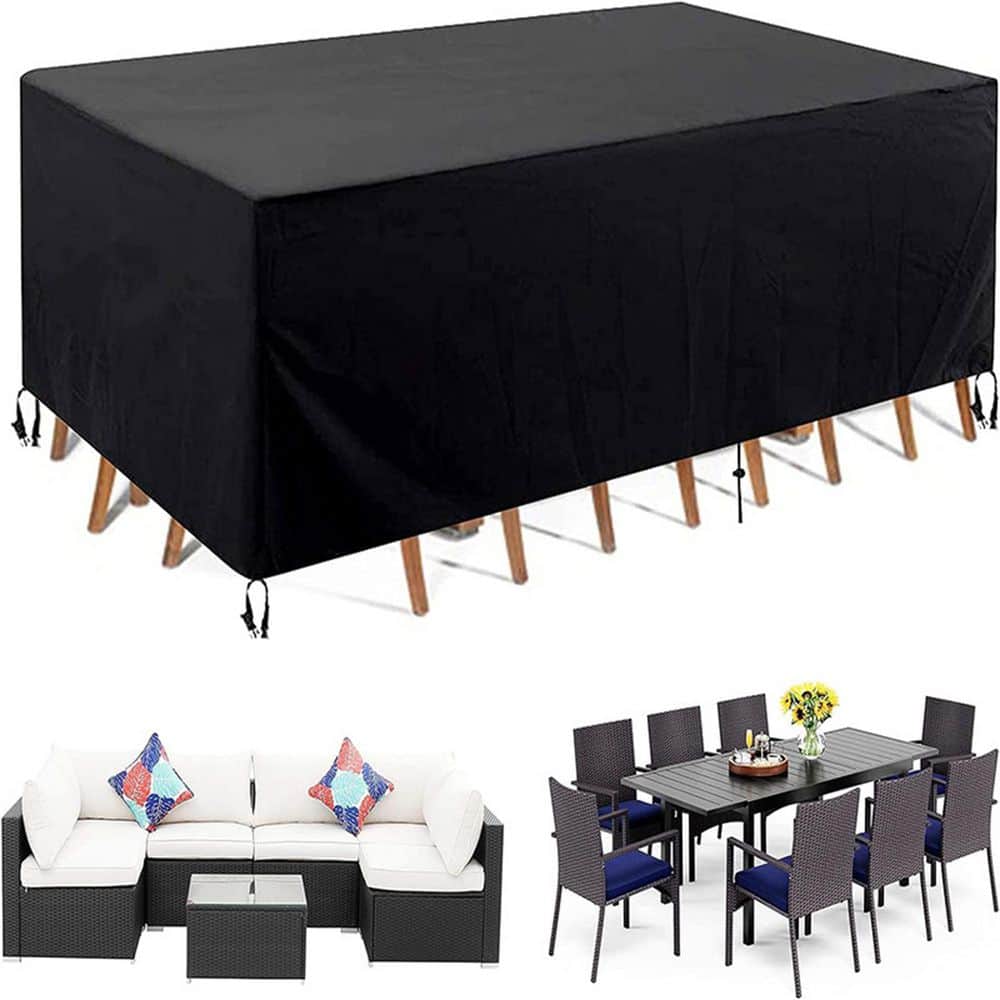 "Heavy-Duty Waterproof Outdoor Table Cover 126""L x 63""W x 28""H-Dustproof Sunblock Patio Dining Set Protector" price history on PriceWatchPro