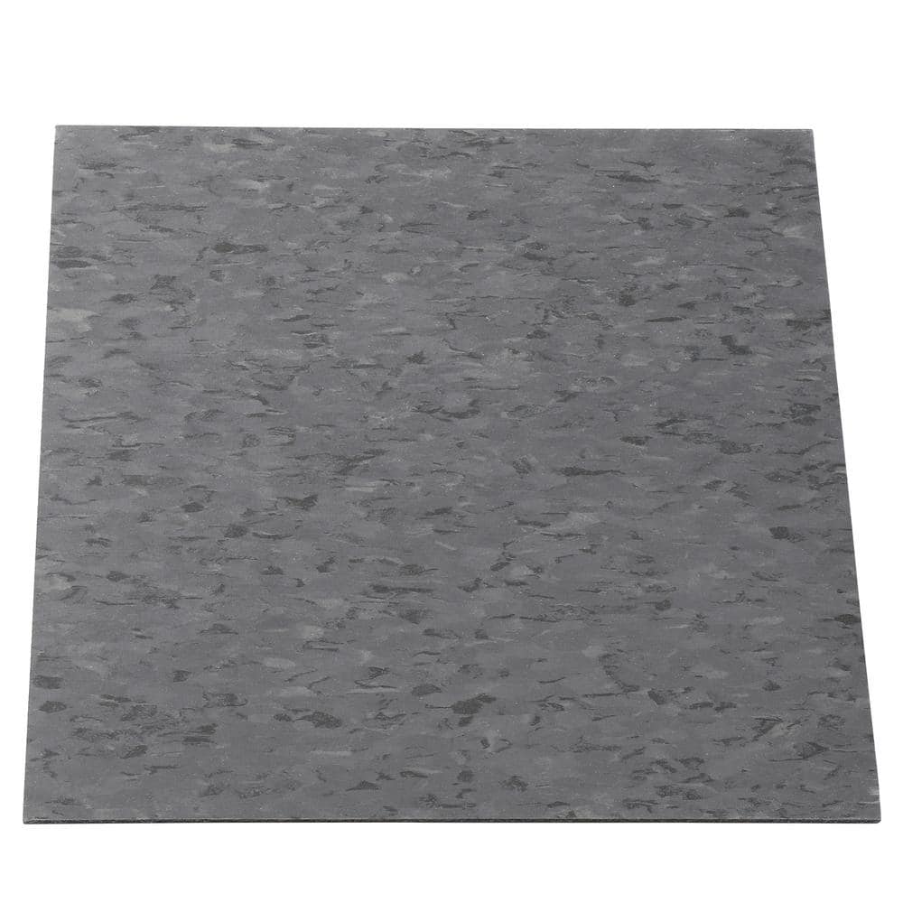 Charcoal Gray 12x12 Water Resistant Vinyl Floor Tile