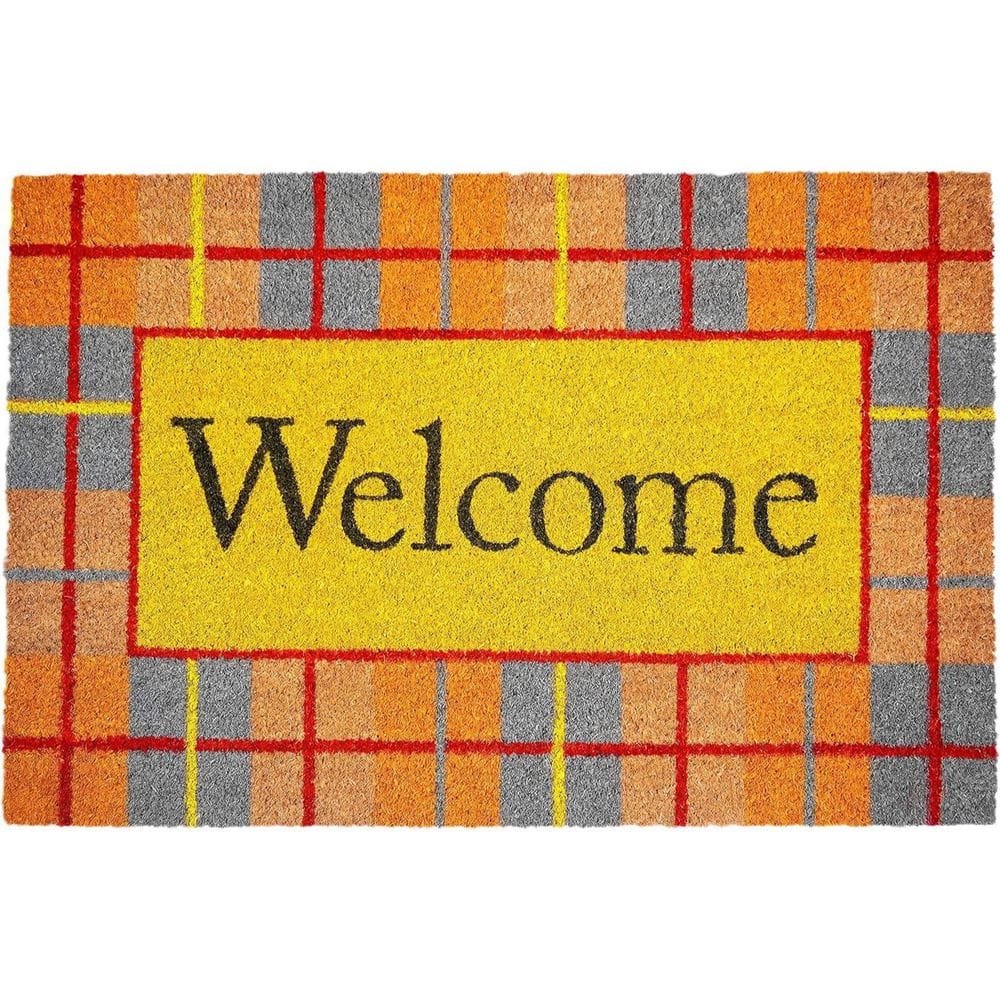 Multi-Colored 36 in. x 24 in. Coir Outdoor Door Mat price history on PriceWatchPro