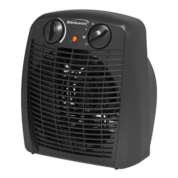 1,500-Watt Max Black Portable Electric Space Heater and Fan H-F305BK