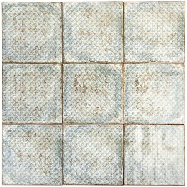 house on the hill pants （tile） 90 Ivy Hill Tile Angela Harris White+Light Green Decor 8 in. x