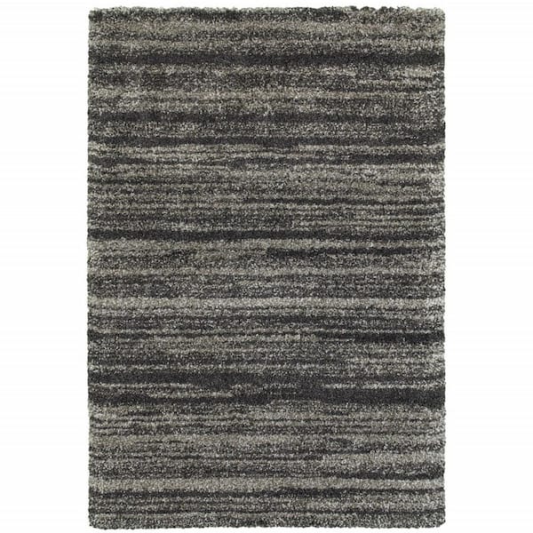 Gray 2 ft. x 3 ft. Geometric Area Rug