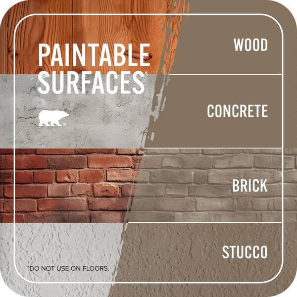 BEHR PREMIUM PLUS 1 gal. #BXC-05 Mudslide Flat Exterior Paint
