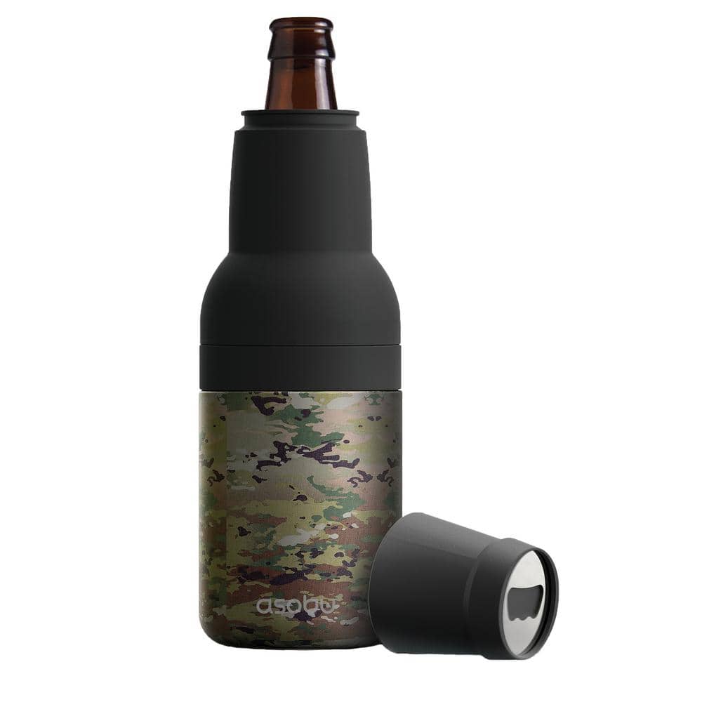 Asobu Wine Kuzie Double-Wall Insulated Sleeve, 2 pk. - Black/White