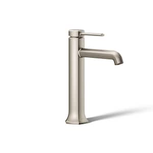 Occasion Single-Handle Single-Hole Bathroom Faucet in Vibrant Brushed Nickel