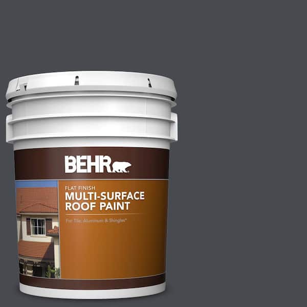 5 gal. #N500-7 Night Club Flat Multi-Surface Exterior Roof Paint