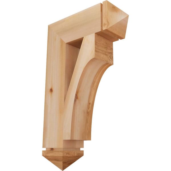 Ekena Millwork 5.5 in. x 32 in. x 20 in. Western Red Cedar Westlake Arts and Crafts Smooth Bracket