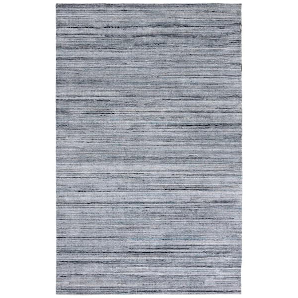 SAFAVIEH Mirage Dark Gray Doormat 3 ft. x 5 ft. Striped Area Rug