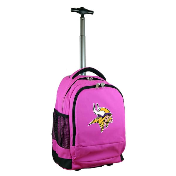 Denco NFL Minnesota Vikings 19 in. Pink Wheeled Premium Backpack
