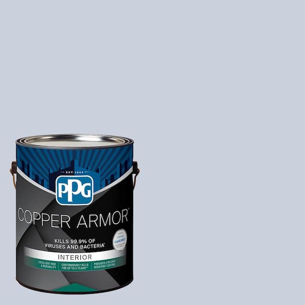 COPPER ARMOR 1 gal. PPG1167-3 Debonaire Eggshell Antiviral and Antibacterial Interior Paint with Primer