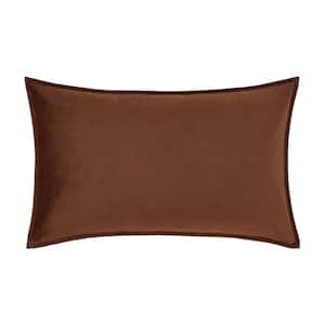Toulhouse Terracotta Polyester Lumbar Decorative Throw Pillow Cover 14 x 40 in.