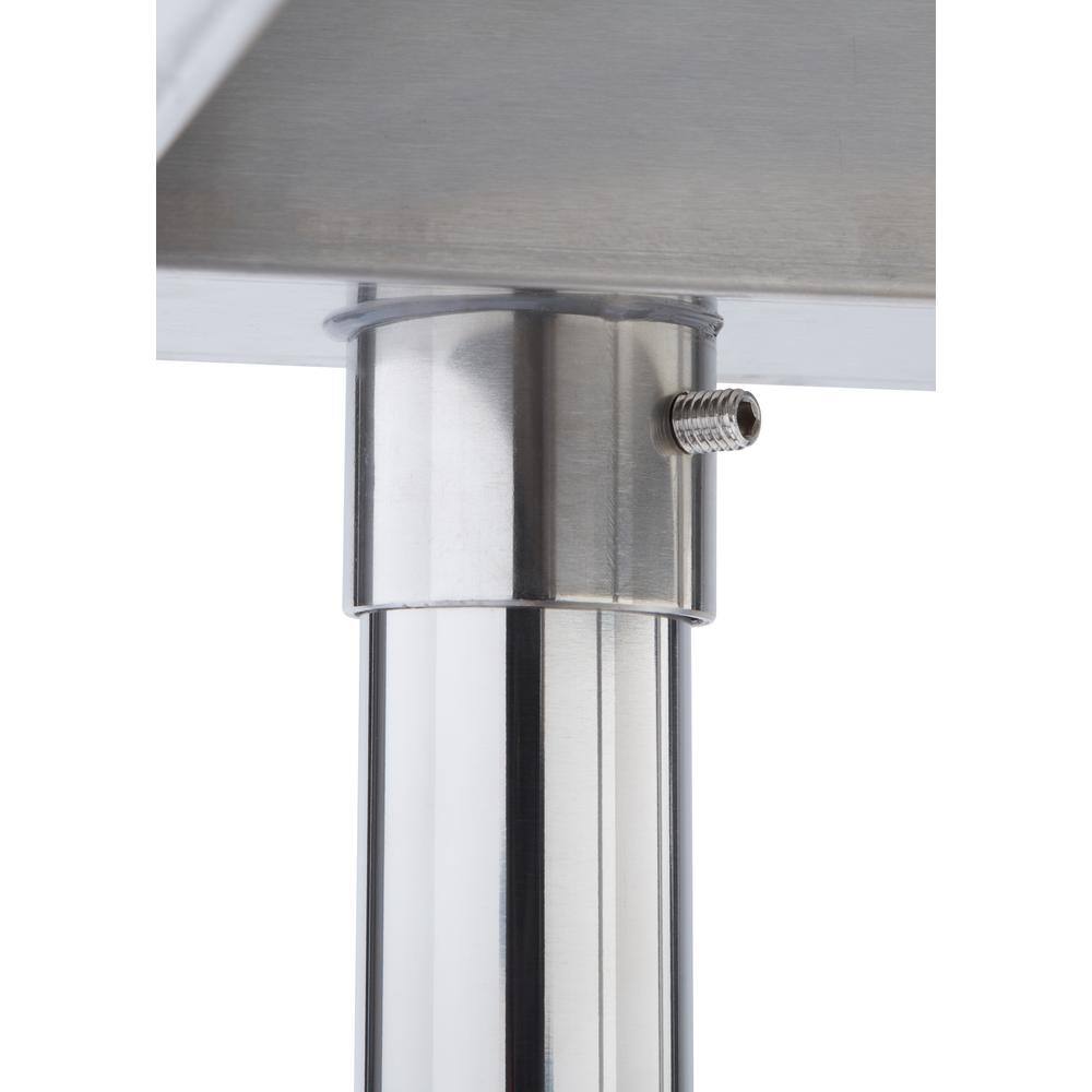 EcoStorage 48" Stainless Steel Portable Prep Table with Wheels