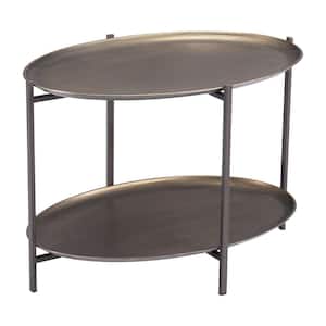 Bronson 25.8 in. Bronze Round Metal Coffee Table