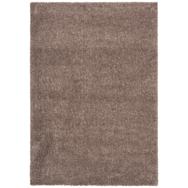 SAFAVIEH August Shag Taupe 5 ft. x 8 ft. Solid Area Rug