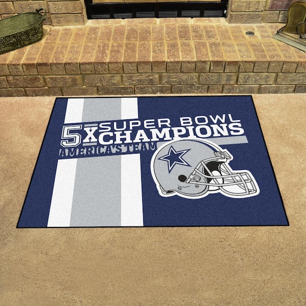 FANMATS 42 in. Dallas Cowboys Vintage Grill Mat 32584 - The Home Depot