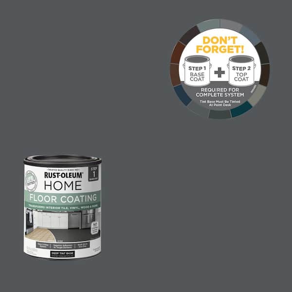 1 qt. Charcoal Gray Interior Floor Base Coating