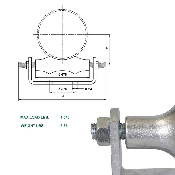 Details about    Pipe Roller Chair Support Cast Iron 