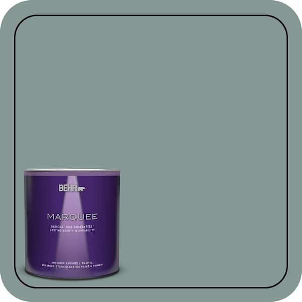 BEHR MARQUEE 1 qt. #T18-15 In The Moment Eggshell Enamel Interior Paint & Primer