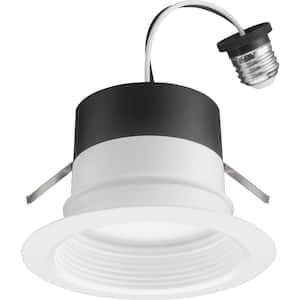 Contractor Select E-Series SWW5 4 in. Selectable CCT Integrated LED Retrofit White Recessed Light 6-Pack)