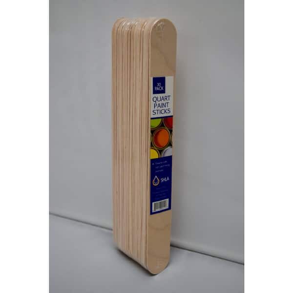 SHLA Group 6 in. wooden Paint Stick for 1 qt. (30-Pack)