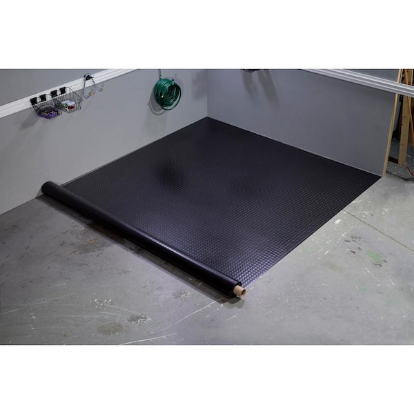 Roll Out Vinyl Garage Flooring - Black