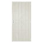 36 in. x 80 in. Su Casa Navajo White Surface Mount Outswing Steel Security Door with Expanded Metal Screen
