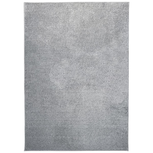 StyleWell Summit Solid Gray 5 ft. x 7 ft. Area Rug