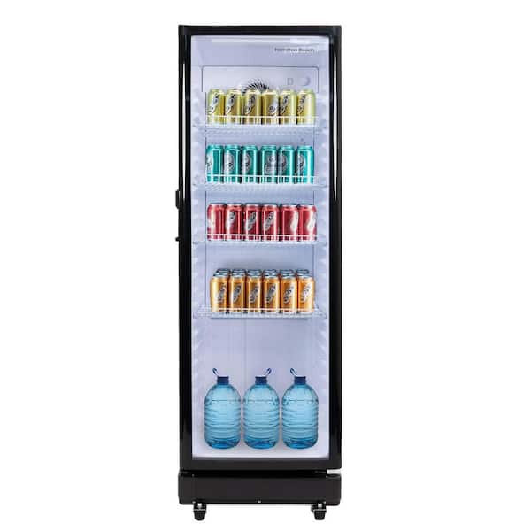 8.5 cu. ft. Commercial Refrigerator with Glass Door in Black
