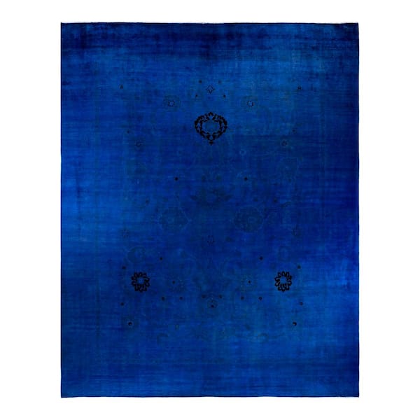 Vibrance One-of-a-Kind Handmade Blue 15 ft. 4 in. x 12 ft. 1 in. Indoor Area Rug