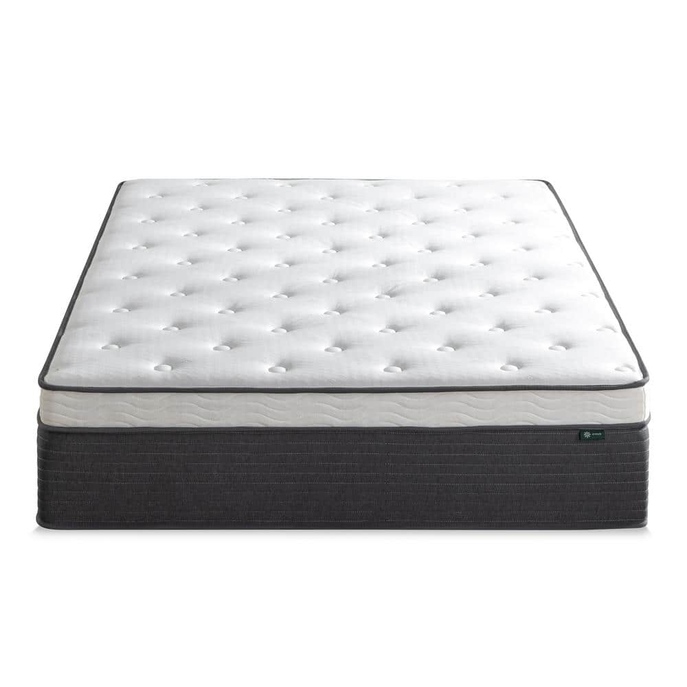 Zinus Comfort Essential 13 in. Medium Hybrid Euro Top King Pocket 