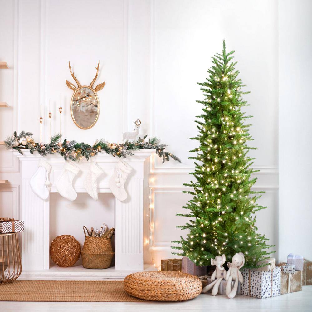 Carmel Pine 7.5-Ft Artificial Christmas Tree with White Lights