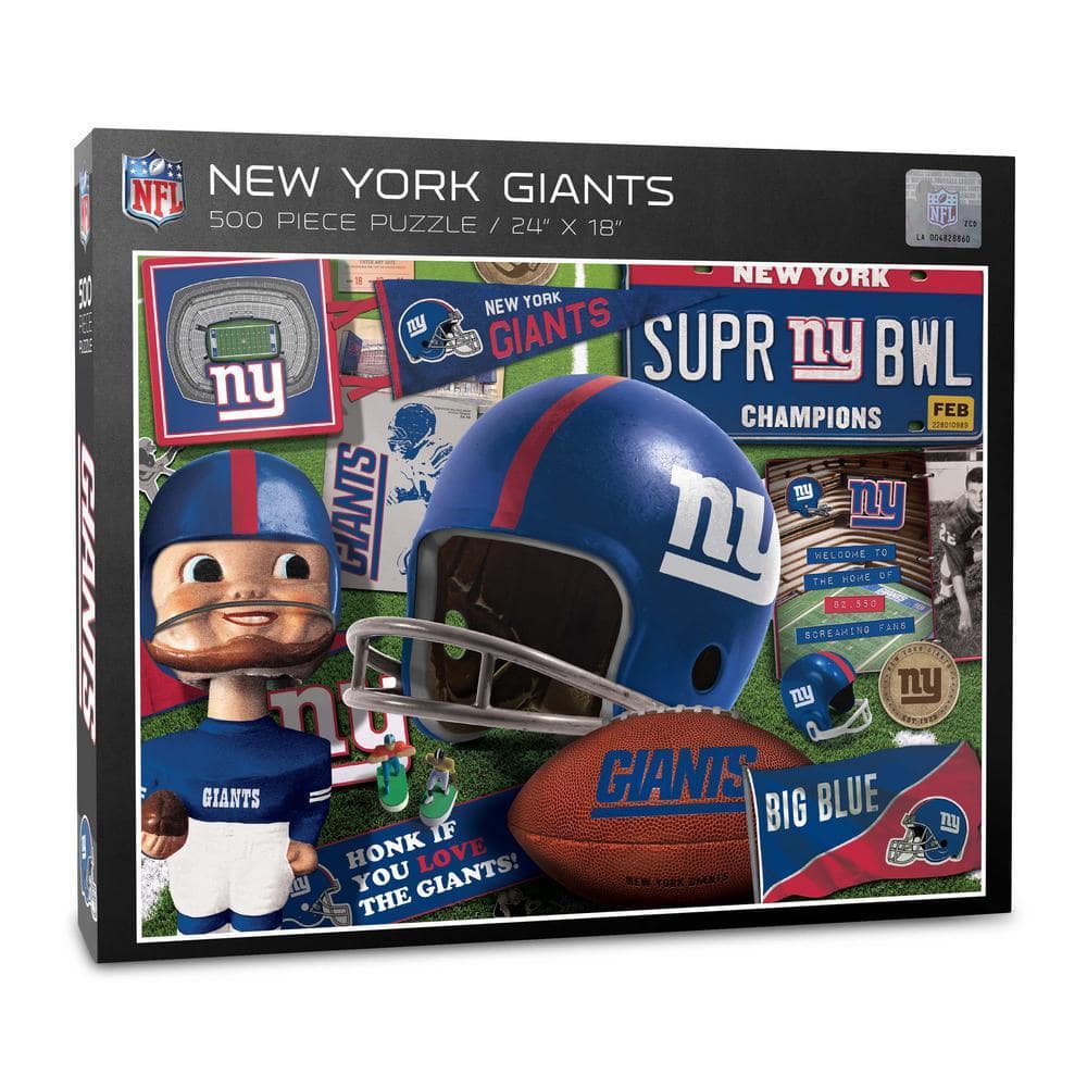 YouTheFan NFL New York Giants Retro Series Puzzle (500-Pieces