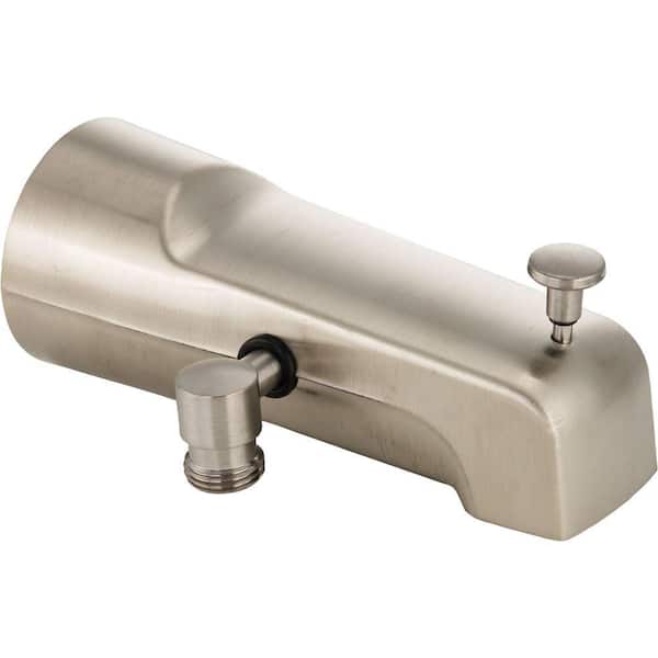 Delta Pull-Up Diverter Tub Spout in Stainless