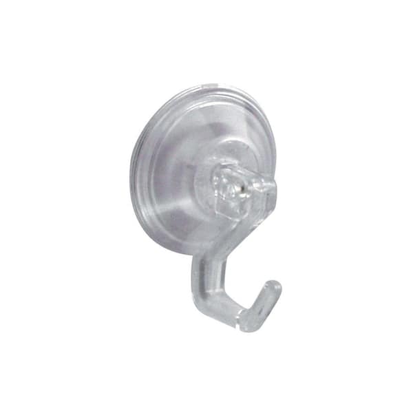 interDesign Power-Lock Small Suction Robe Hook in Clear