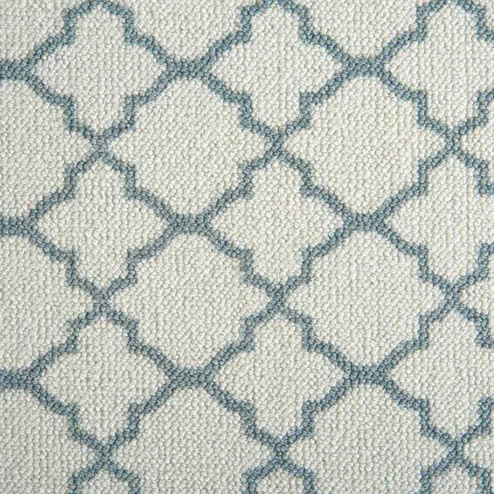 9 in. x 9 in. Pattern Carpet Sample - Verandah - Color Ivory/Denim price history on PriceWatchPro