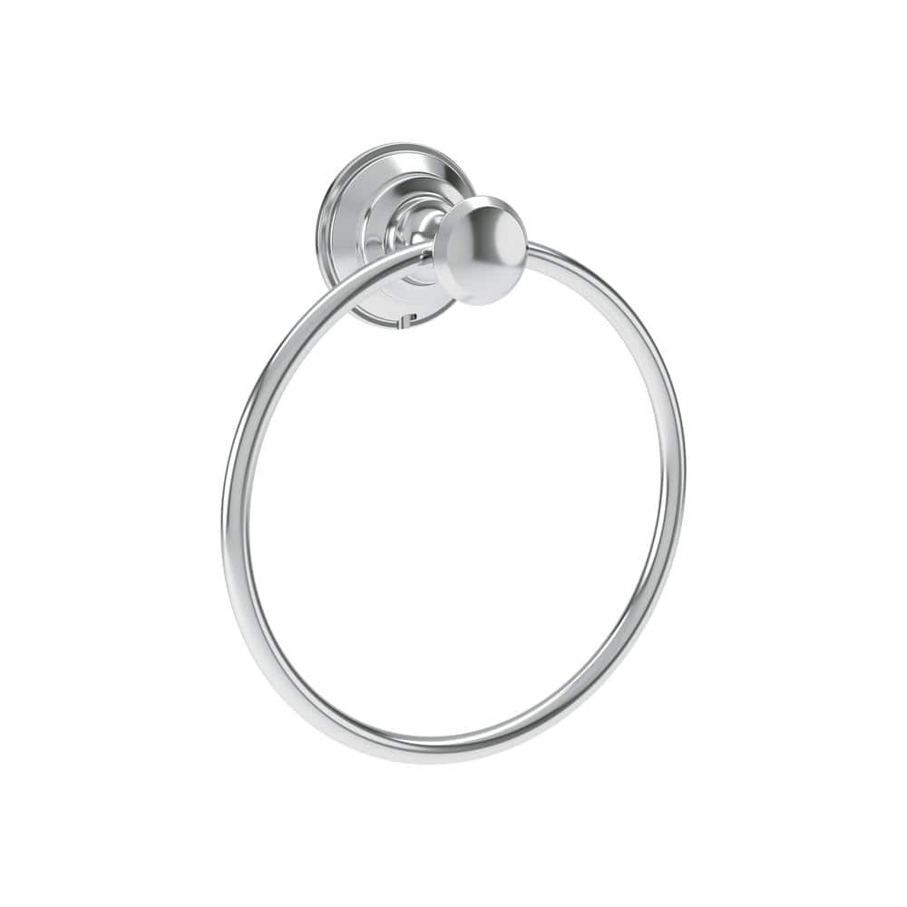 Braston Polished Chrome Wall Mounted Towel Ring