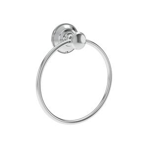 Braston Wall Mounted Bathroom Towel Ring in Polished Chrome