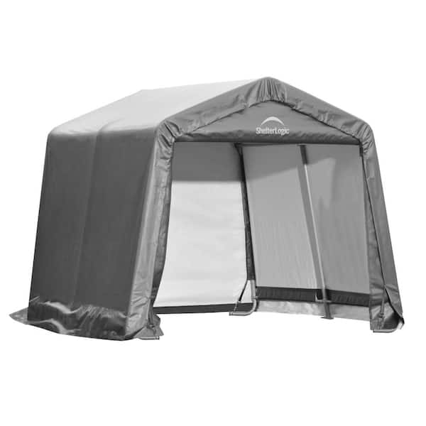 10 ft. x 8 ft. x 10 ft. Gray Shed-In-A-Box