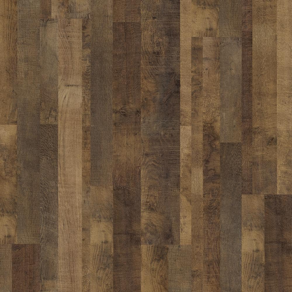 TrafficMaster Brookhaven Oak 7 mm T x 8 in. W Laminate Wood Flooring (1530.4 sqft/pallet), Dark -  360731-2K319-P