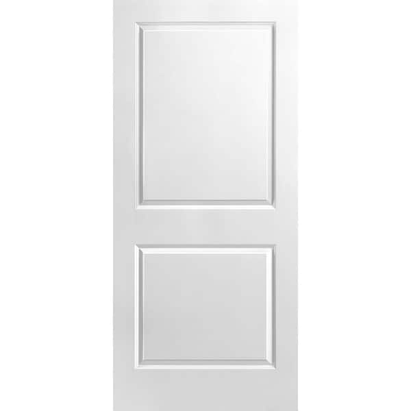 Masonite 36 in. x 80 in. 2 Panel Smooth Solid Core Primed Composite Interior Door Slab