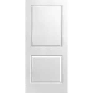 36 in. x 96 in. 2 Panel Square Hollow Core White Primed Smooth Molded Interior Door Slab