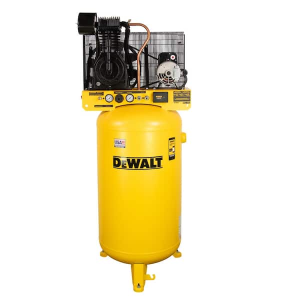 DEWALT 80 Gal. 175 PSI Vertical Stationary Electric Air Compressor with Air Compressor Monitoring System