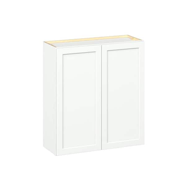 Emerson Pure White Wall 2-Door Ready to Assemble Kitchen Cabinet (33 in. W x 36 in. H x 12 in. D)