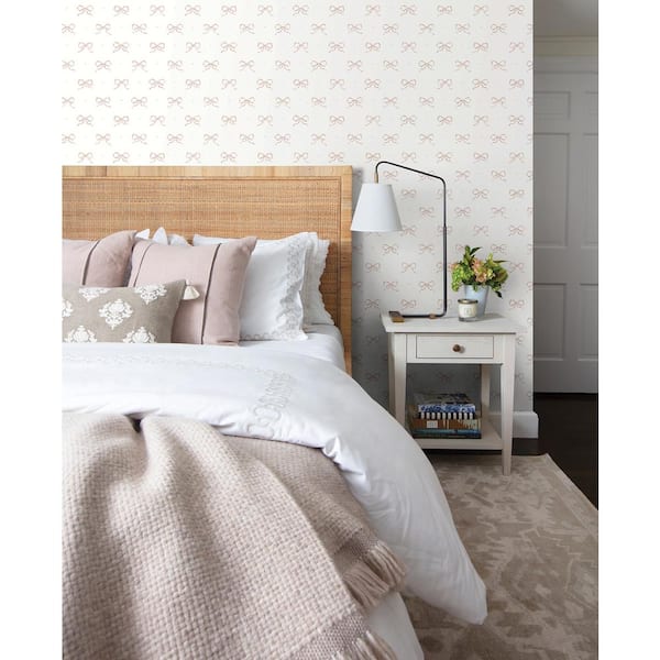 Emma Petal Large Bow Paper Non-Pasted Paper Wallpaper