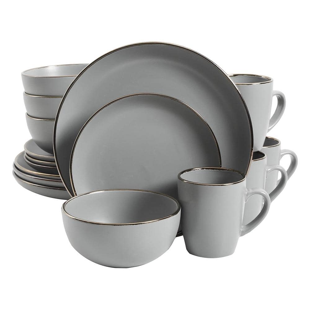 Gibson 16-piece Rockaway Round Stoneware Dinnerware (service For 4 