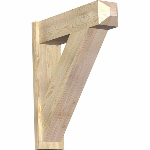 Ekena Millwork 8 in. x 34 in. x 30 in. Douglas Fir Traditional Craftsman Rough Sawn Outlooker
