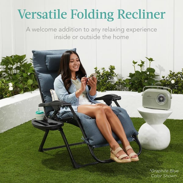 Garden Sun Lounger Pearl Cotton Cushions Pad Zero Gravity Recliner Chair  Seat